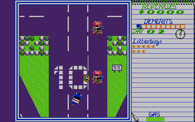 APB Atari ST Screenshot: Gameplay...