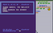 APB for Atari ST - Select a starting level.