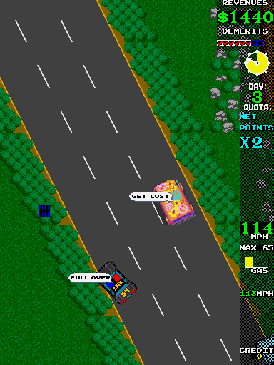 APB Arcade Screenshot: Hey you, pull over!