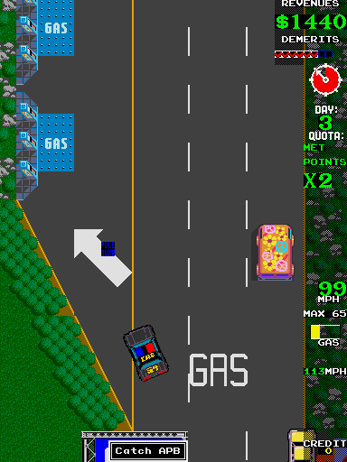 APB Arcade Screenshot: If you need gas you can fill up here.