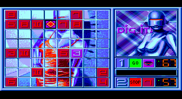 Blue Angel 69 IBM PC/Compatibles Screenshot: The background image is slowly revealed...
