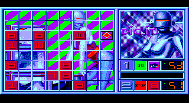 Blue Angel 69 IBM PC/Compatibles Screenshot: Some values, shown red here, reduce your score...