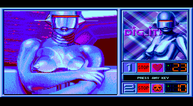 Blue Angel 69 IBM PC/Compatibles Screenshot: Completed image for round seven...