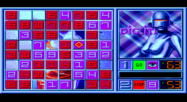 Blue Angel 69 IBM PC/Compatibles Screenshot: Gameplay on round 2.