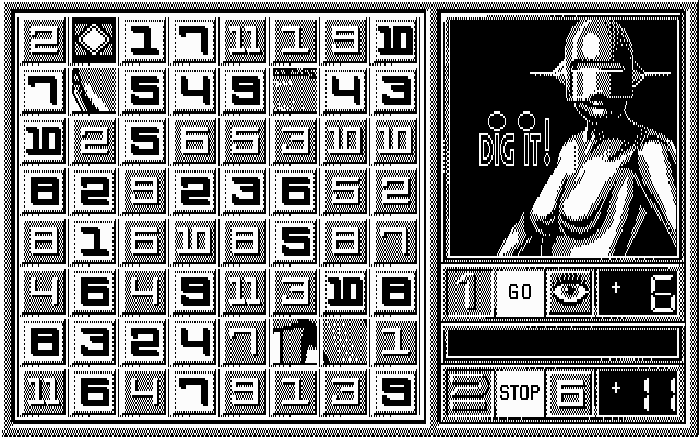 Blue Angel 69 IBM PC/Compatibles Screenshot: If you can, try to force your opponent to take low or negative values...