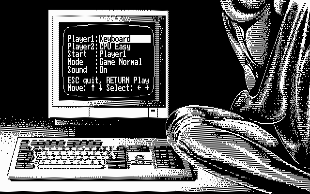 Blue Angel 69 IBM PC/Compatibles Screenshot: The main menu.