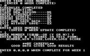 Pro Predictions for IBM PC/Compatibles - Entering some game results.