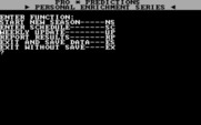 Pro Predictions for IBM PC/Compatibles - The main menu.