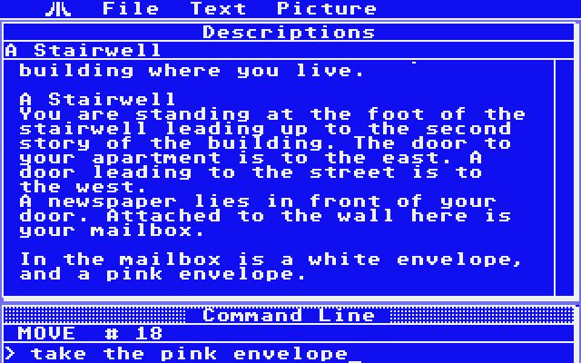 Twilight's Ransom Atari ST Screenshot: Exploring and finding some useful items...