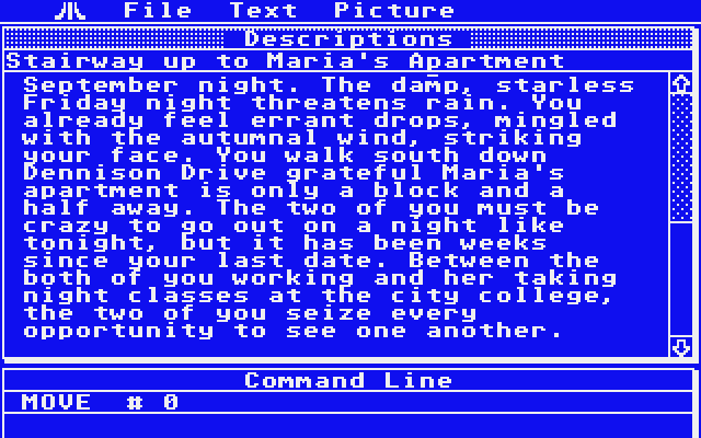 Twilight's Ransom Atari ST Screenshot: Game start.