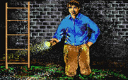 Twilight's Ransom for Atari ST - Good thing I found a flashlight to explore these dark tunnels!