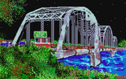 Twilight's Ransom for Atari ST - The bridge crossing the river...