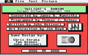 Twilight's Ransom for Atari ST - About the game.