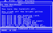 Twilight's Ransom for Atari ST - You can pick up all items in a location at once, unless your hands are full..
