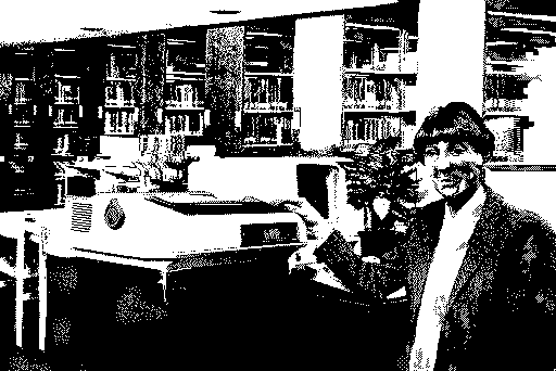 Twilight's Ransom Macintosh Screenshot: Visiting the local library.