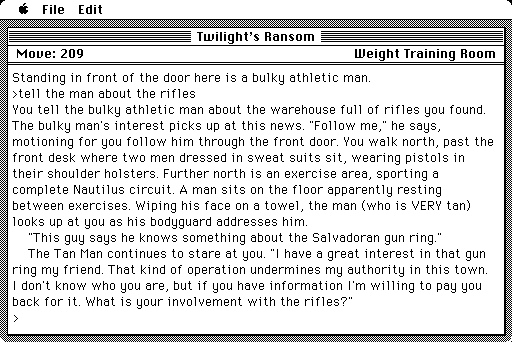 Twilight's Ransom Macintosh Screenshot: I've uncovered quite the scam!