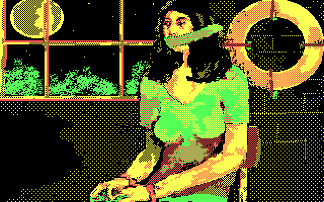 Twilight's Ransom IBM PC/Compatibles Screenshot: Maria is being held captive!