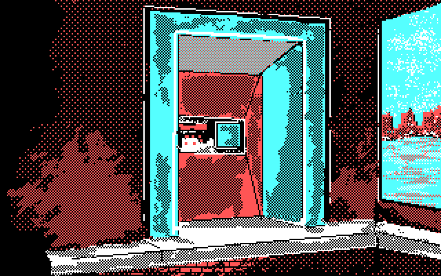 Twilight's Ransom IBM PC/Compatibles Screenshot: Ah, an ATM; Perhaps I could use some money?