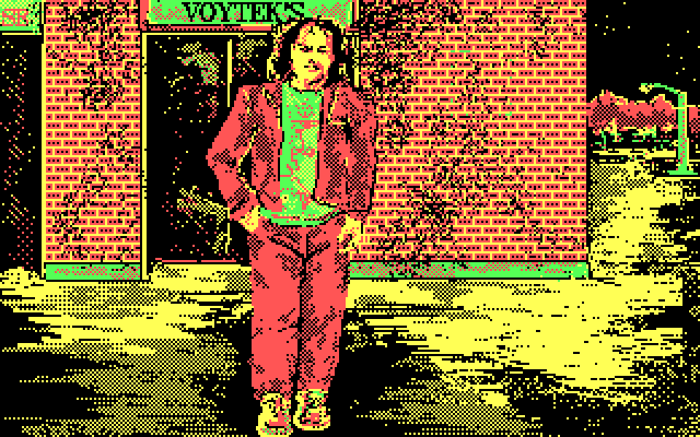 Twilight's Ransom IBM PC/Compatibles Screenshot: This looks like a pretty shady character...