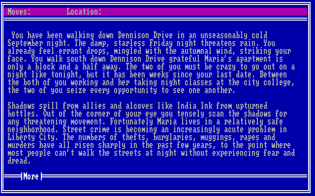 Twilight's Ransom IBM PC/Compatibles Screenshot: The story so far...