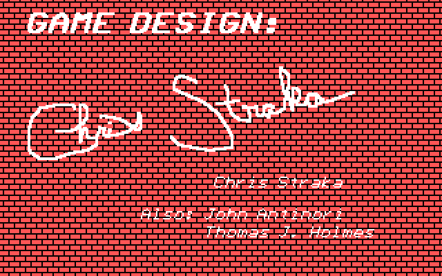Twilight's Ransom IBM PC/Compatibles Screenshot: One of several credits screens.
