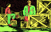 Twilight's Ransom for IBM PC/Compatibles - This guy is blocking the path...