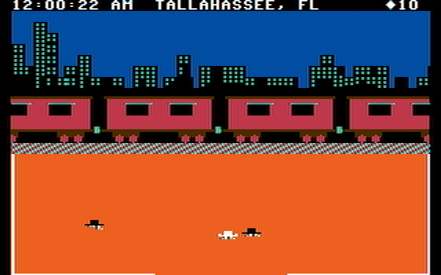 Agent USA IBM PC/Compatibles Screenshot: Game start.