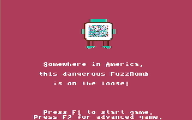 Agent USA IBM PC/Compatibles Screenshot: Game introduction.