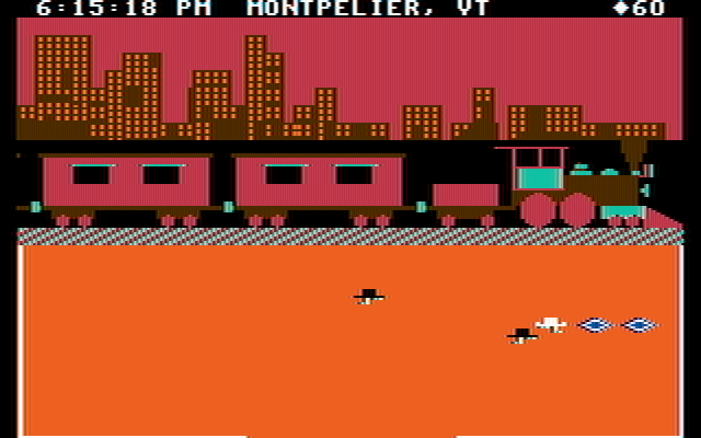 Agent USA IBM PC/Compatibles Screenshot: Just arrived; no fuzz people here so far!