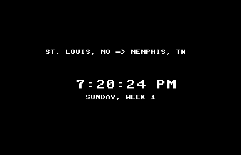 Agent USA Commodore 64 Screenshot: Off to another destination.