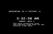 Agent USA for Commodore 64 - Time is displayed while you travel...