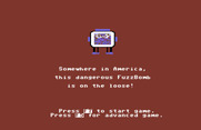 Agent USA for Commodore 64 - Somewhere in America, the FuzzBomb is on the loose!