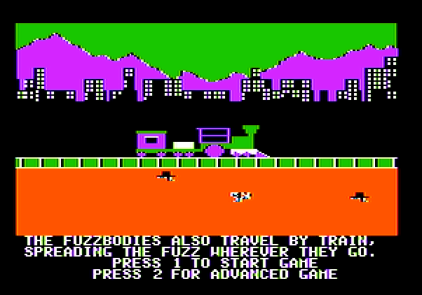 Agent USA Apple II Screenshot: Game demonstration.