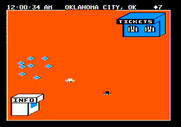 Agent USA for Apple II - Here's the ticket booth and information booth.