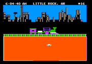 Agent USA for Apple II - Arrived in Little Rock, AR.