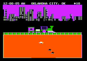 Agent USA for Apple II - Game start.