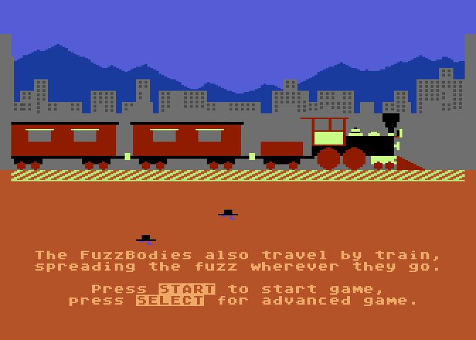 Agent USA Atari 8-bit Screenshot: Game demonstration.