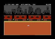 Agent USA for Atari 8-bit - All is quiet in Atlanta, GA.