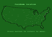 Agent USA for Atari 8-bit - Use the map to help find the FuzzBomb.