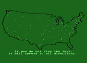 Agent USA for Atari 8-bit - It's up to YOU to stop the fuzz!