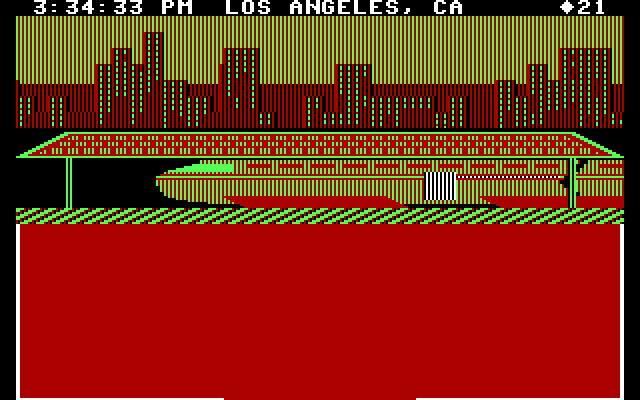 Agent USA IBM PC/Compatibles Screenshot: When possible, take a high speed train; it saves a lot of time!