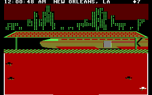 Agent USA IBM PC/Compatibles Screenshot: A high speed train arrives.