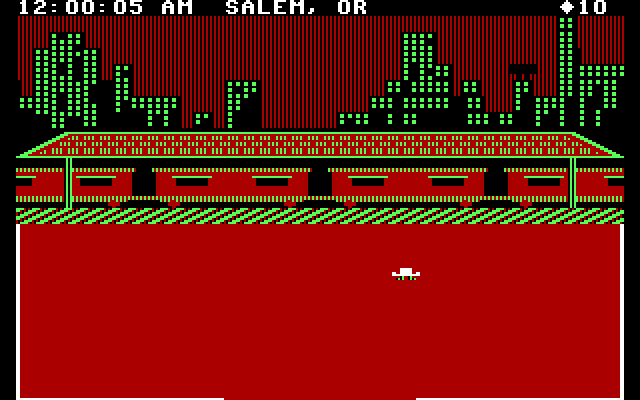 Agent USA IBM PC/Compatibles Screenshot: Game start.