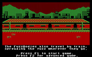 Agent USA for IBM PC/Compatibles - Demo mode; FuzzBodies wander around in this city.
