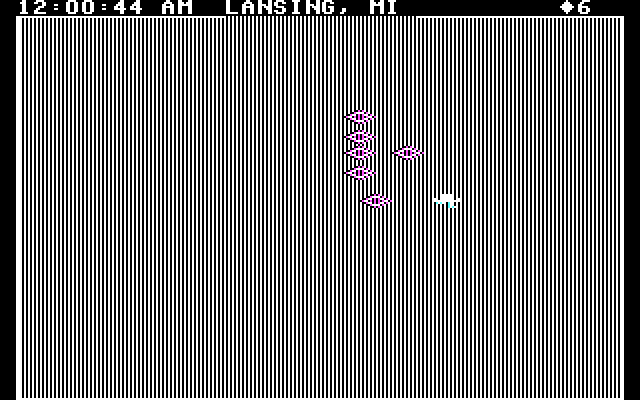Agent USA IBM PC/Compatibles Screenshot: Here is a nice empty place to grow some crystals.