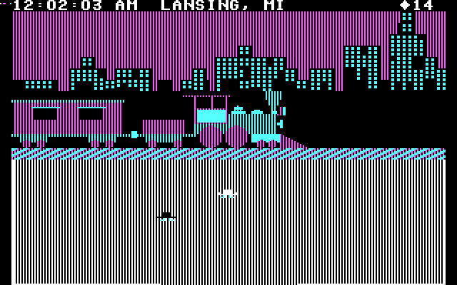 Agent USA IBM PC/Compatibles Screenshot: My train arrives...