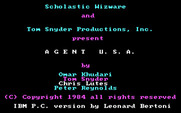 Agent USA for IBM PC/Compatibles - Title screen.