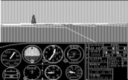 Microsoft Flight Simulator (v1) for IBM PC/Compatibles - Game start.