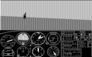 Microsoft Flight Simulator (v1) for IBM PC/Compatibles - Flying around...