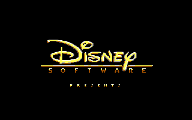 Mickey & Minnie's Fun Time Print Kit IBM PC/Compatibles Screenshot: Disney logo.